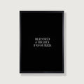 Blessed Art Print in Black