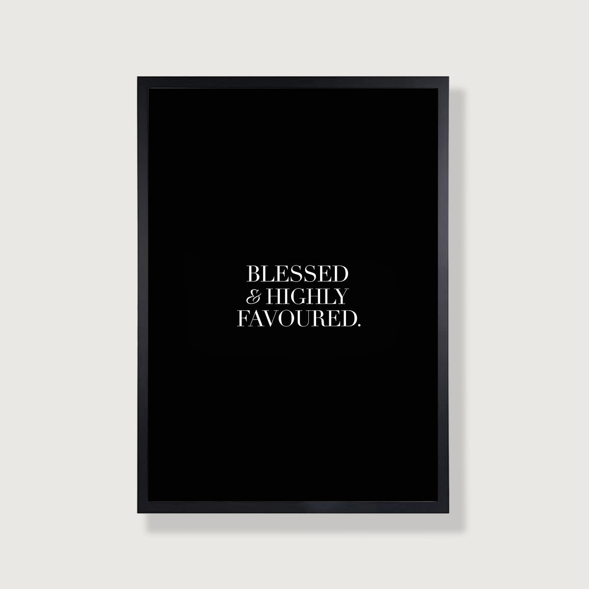 Blessed Art Print in Floral