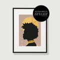 Natty - Afro Art Print in Pink